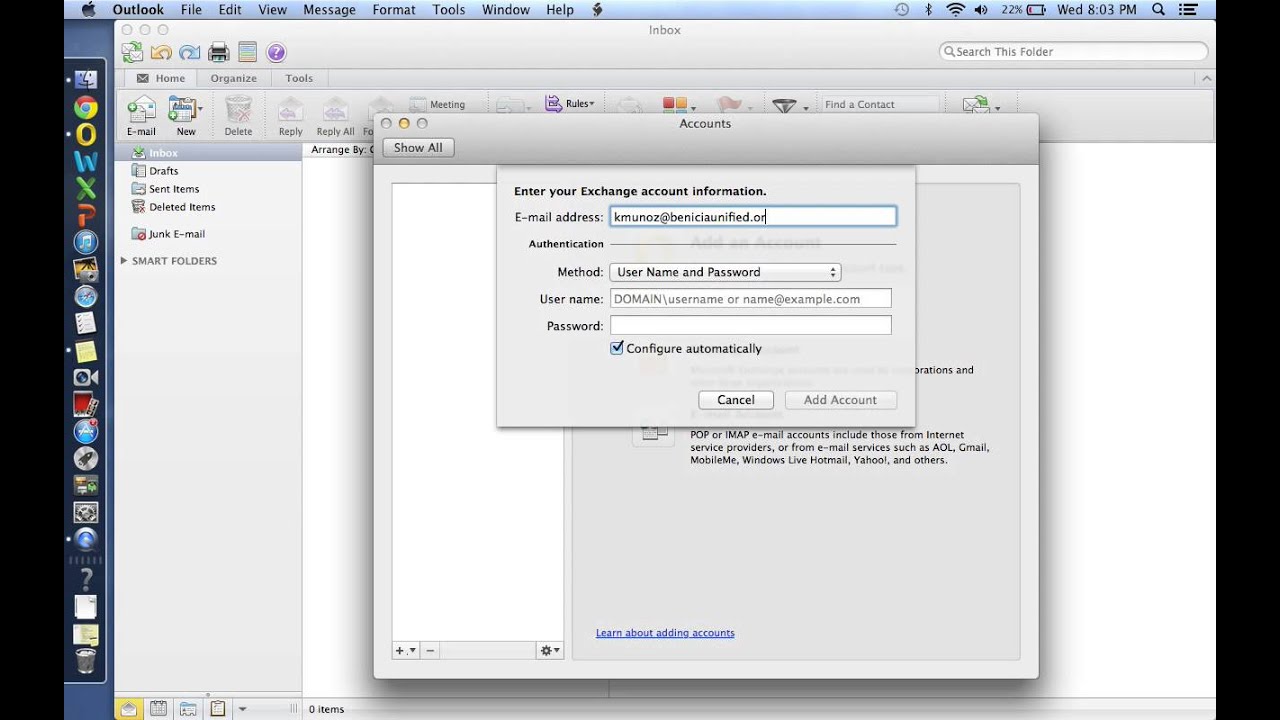 set exchange as default mail client for mac